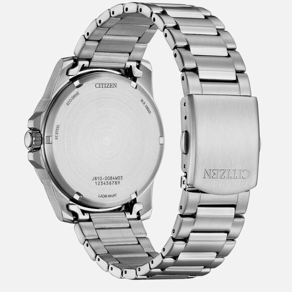 Citizen Men's Sport Casual Date Indicator Eco-Drive Silver Watch 41MM - Picture 2 of 4